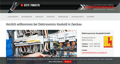 Desktop Screenshot of elektroservice-gmbh.de