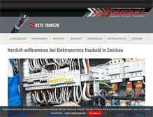 Tablet Screenshot of elektroservice-gmbh.de